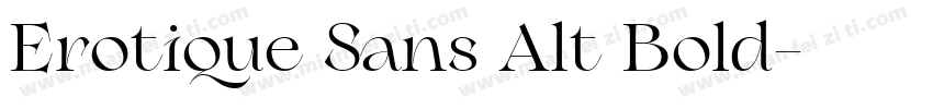 Erotique Sans Alt Bold字体转换